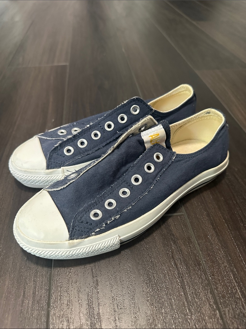 Converse Chuck Taylor All Star Distressed Slip Ons - Size 7